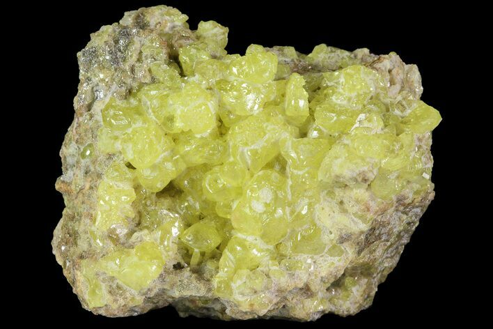 Sulfur Crystal Cluster on Matrix - Nevada #69152